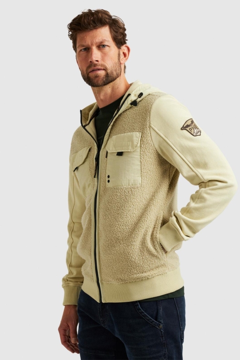 PME legend beige heren vest | Model zijaanzicht
