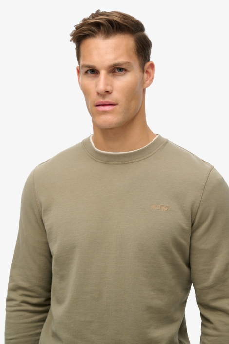 Superdry groene heren sweater | Close up