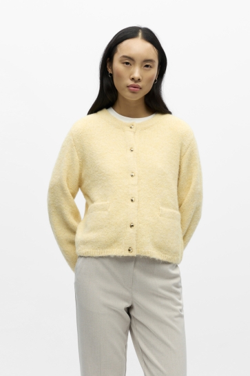 Object OBJSAGGIA RE L/S KNIT CARDIGAN NOOS 23046886 Sunlight/Melange