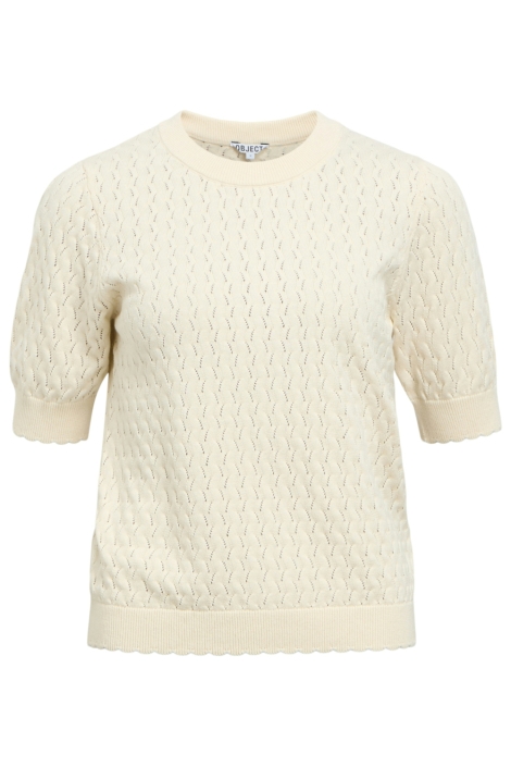Object beige dames trui | Vooraanzicht