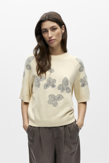 Object objlaney rubin ss pullover noos Beige