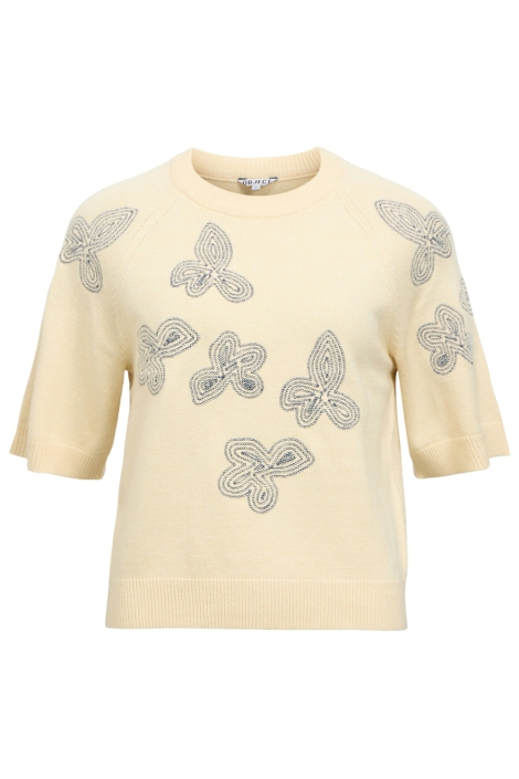 Object beige dames trui | Vooraanzicht