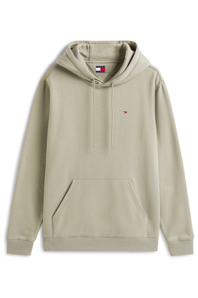 Tommy Jeans groene heren sweater | Vooraanzicht