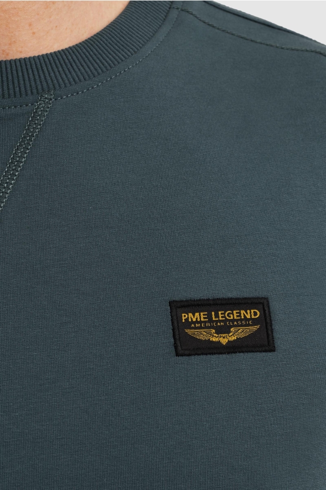 PME legend blauwe heren sweater | Close up