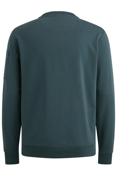 PME legend blauwe heren sweater | Achteraanzicht