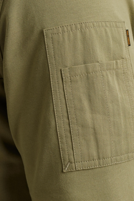 PME legend groene heren sweater | Close up