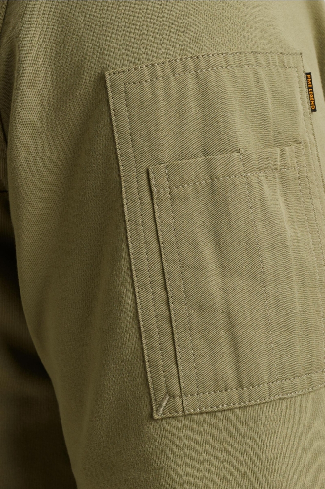 PME legend groene heren sweater | Close up