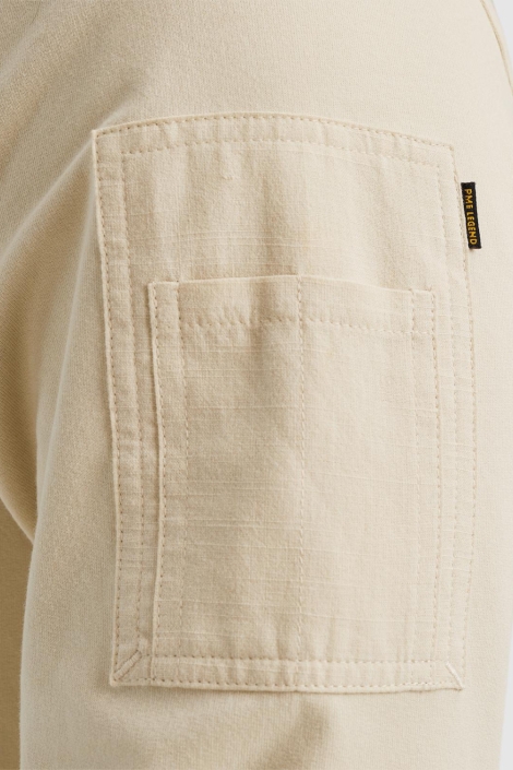 PME legend beige heren sweater | Close up