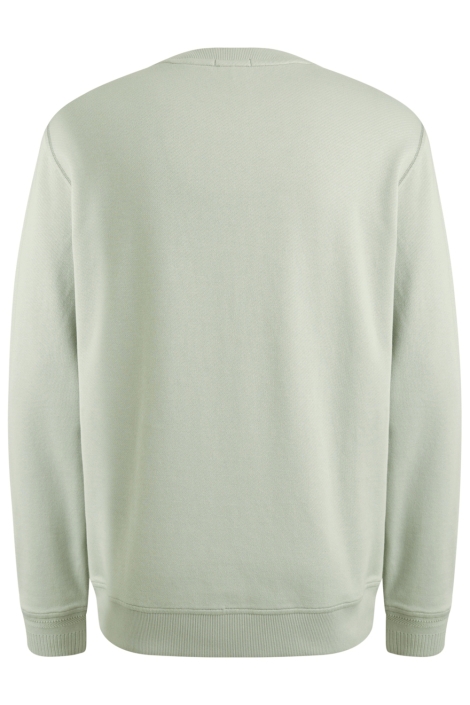 Cast Iron groene heren sweater | Achteraanzicht