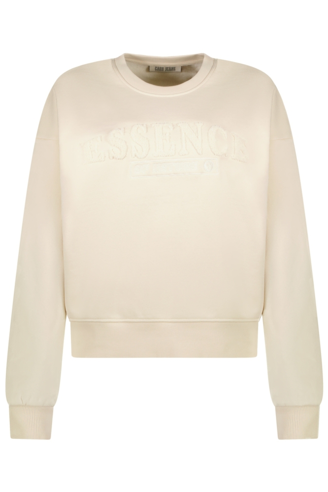 Cars beige dames sweater | Vooraanzicht