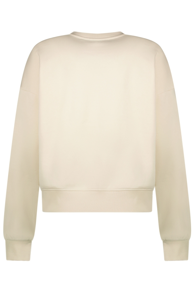 Cars beige dames sweater | Achteraanzicht