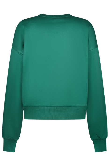 Cars groene dames sweater | Achteraanzicht