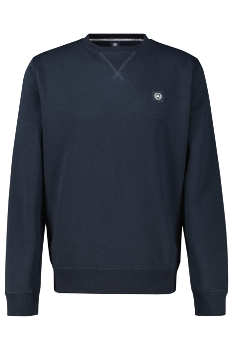 Lerros blauwe heren sweater | Vooraanzicht