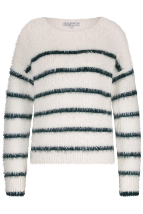 Red Button witte dames trui | Vooraanzicht