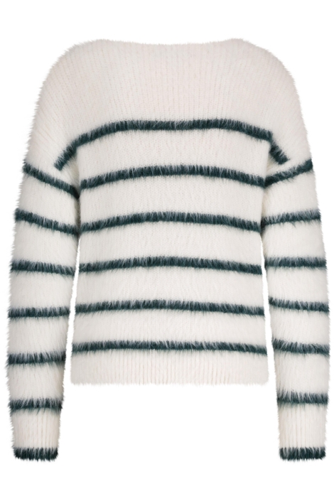 Red Button witte dames trui | Achteraanzicht