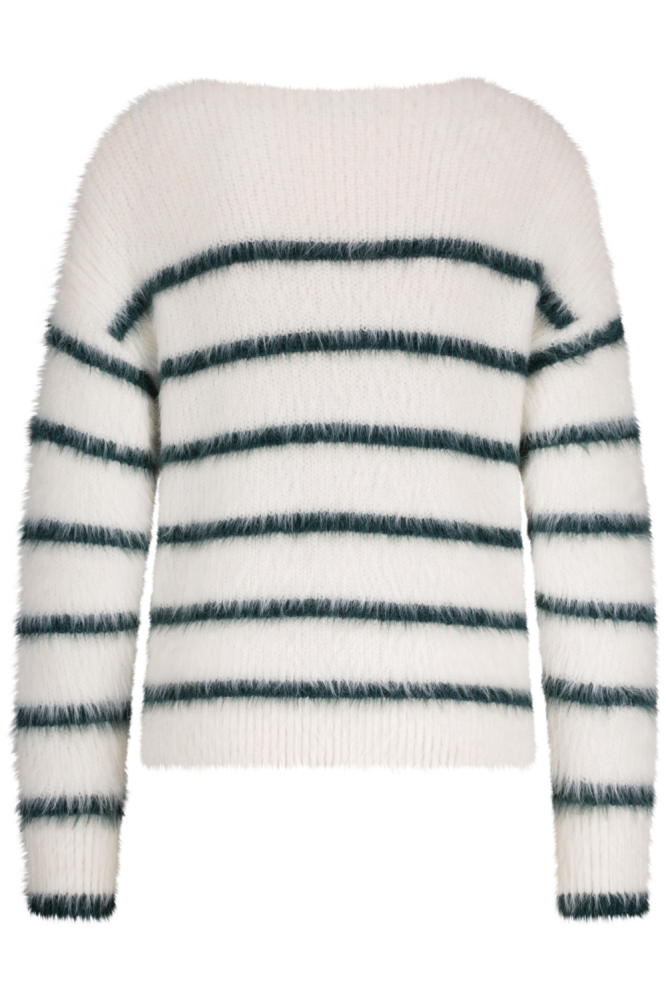 Red Button witte dames trui | Achteraanzicht