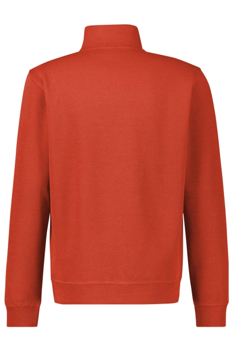 Lerros oranje heren sweater | Achteraanzicht