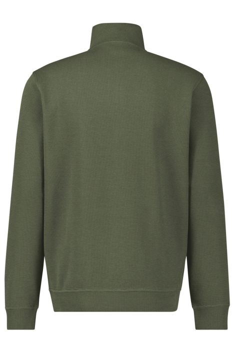 Lerros groene heren sweater | Achteraanzicht
