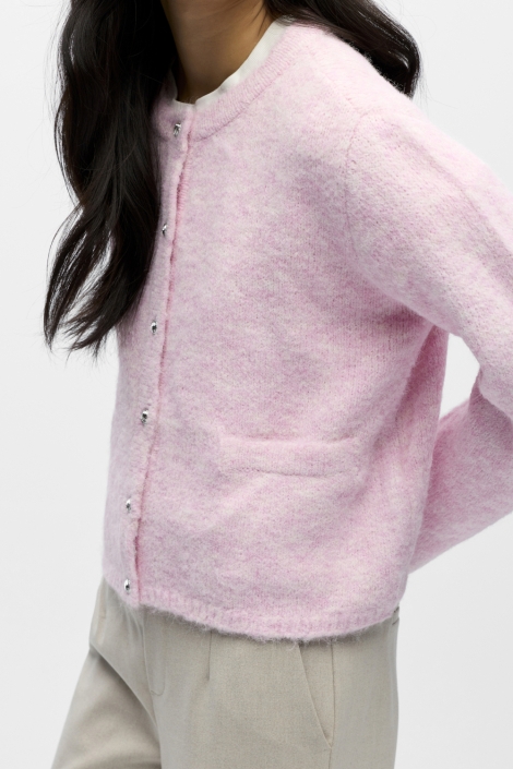 Object roze dames vest | Close up