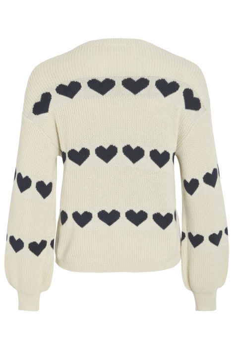 Vila beige dames trui | Achteraanzicht