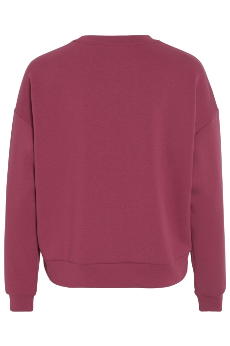 Vila bordeaux dames sweater | Achteraanzicht