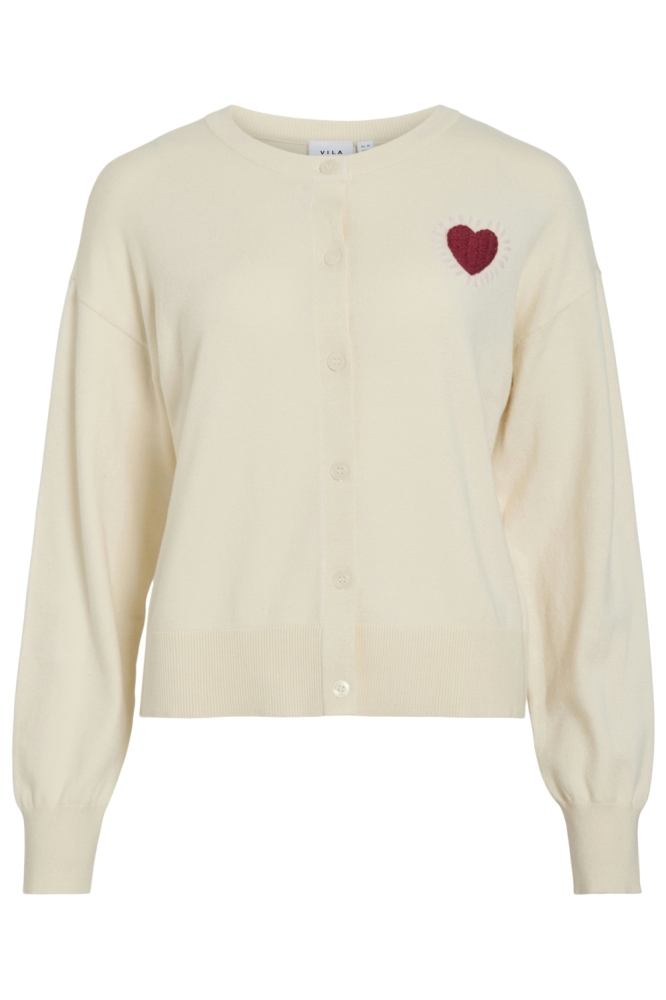 Vila beige dames vest | Vooraanzicht