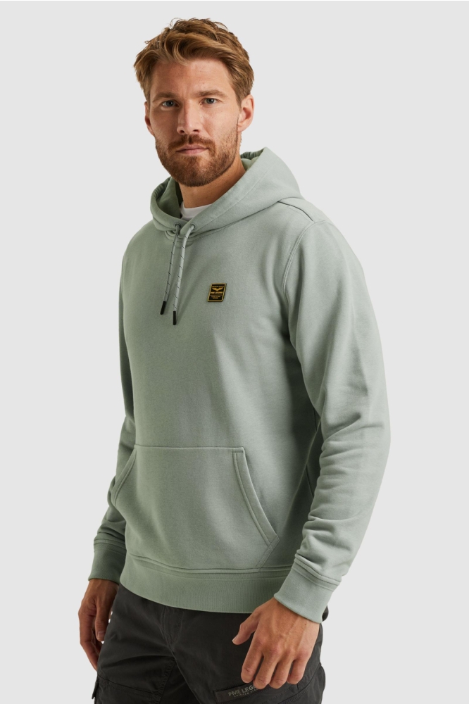 PME legend blauwe heren sweater | Model zijaanzicht