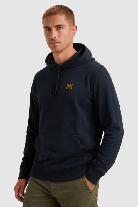 PME legend blauwe heren sweater | Model zijaanzicht