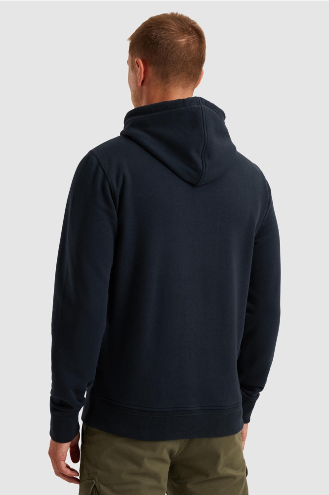 PME legend blauwe heren sweater | Model achteraanzicht