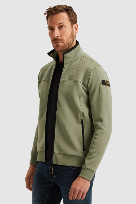 PME legend groene heren vest | Model zijaanzicht