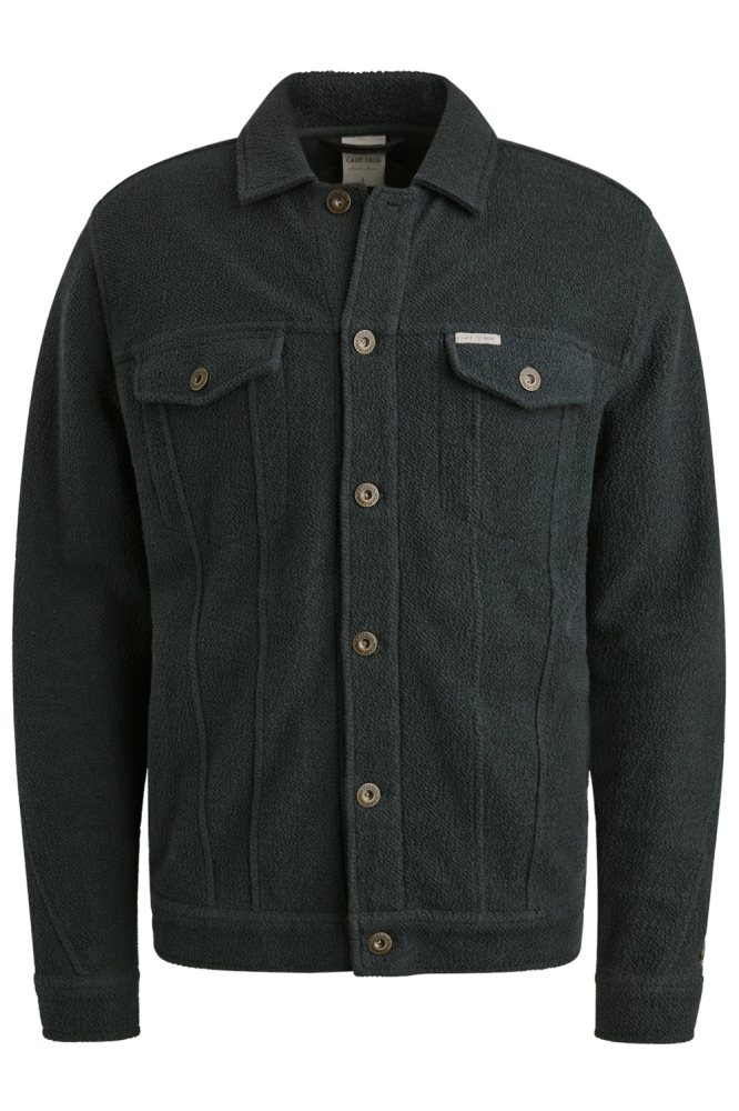 Cast Iron blauwe heren vest | Vooraanzicht