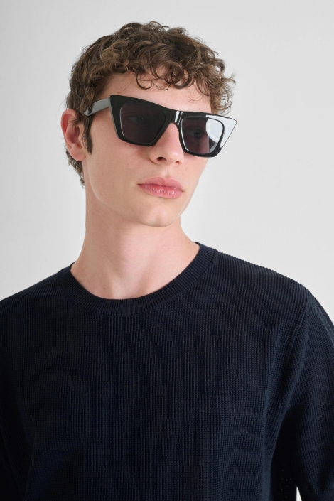 Antony Morato blauwe heren t-shirt | Close up