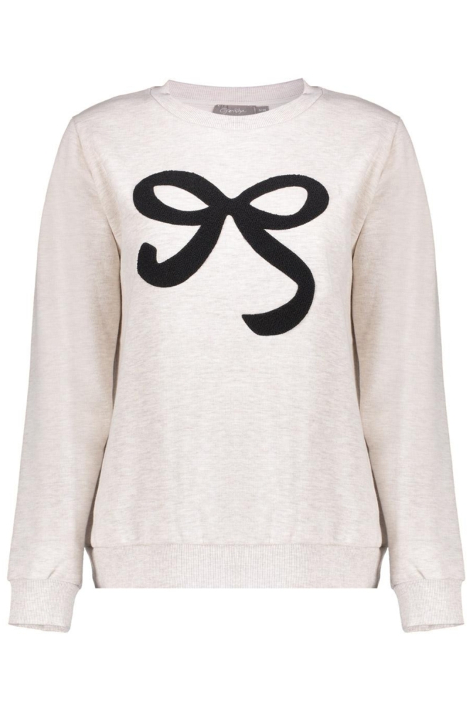 Geisha beige dames sweater | Vooraanzicht