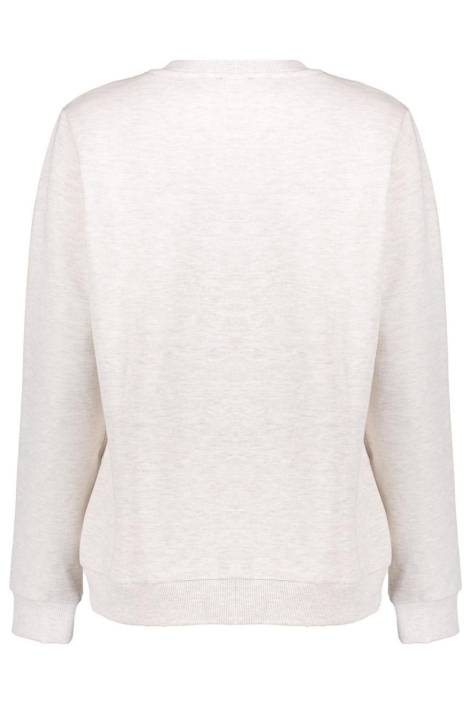 Geisha beige dames sweater | Achteraanzicht