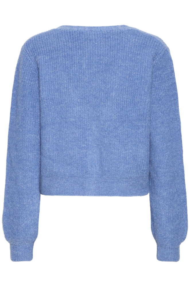 Ichi blauwe dames vest | Achteraanzicht