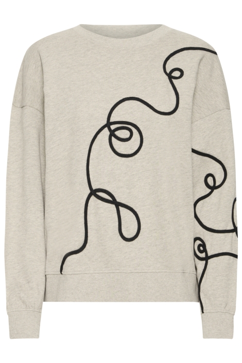 Ichi camel dames trui | Vooraanzicht