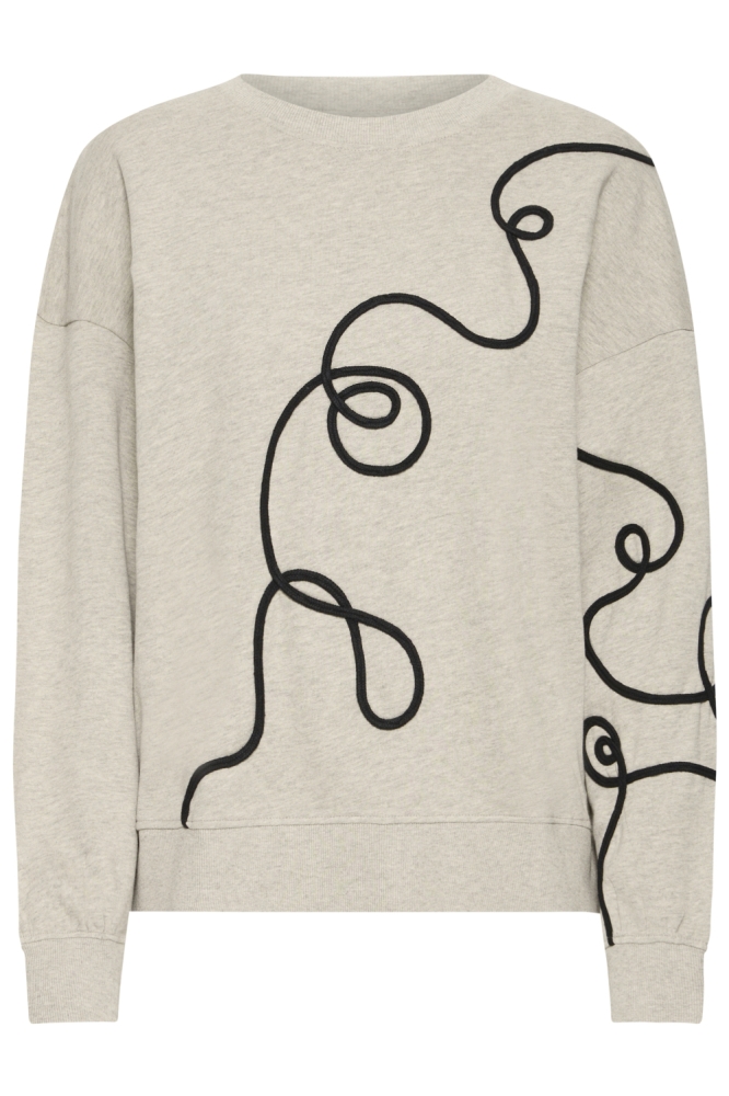 Ichi camel dames trui | Vooraanzicht