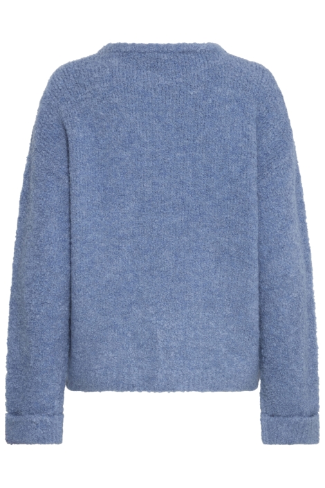 Ichi blauwe dames trui | Achteraanzicht