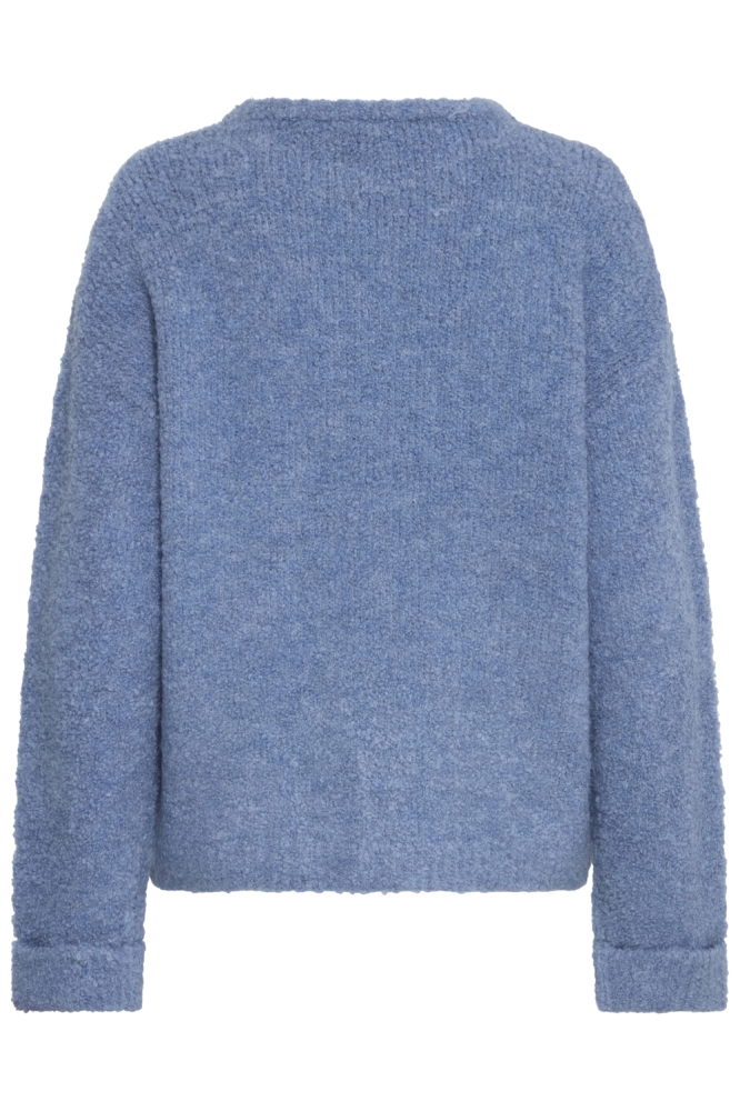Ichi blauwe dames trui | Achteraanzicht