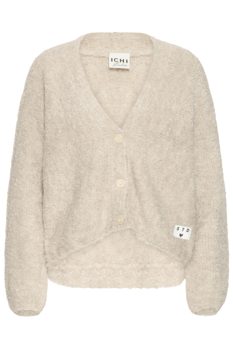 Ichi beige dames vest | Vooraanzicht
