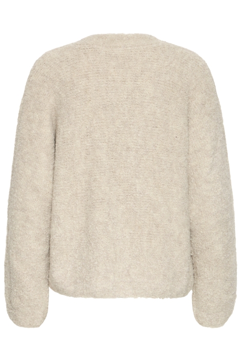 Ichi beige dames vest | Achteraanzicht