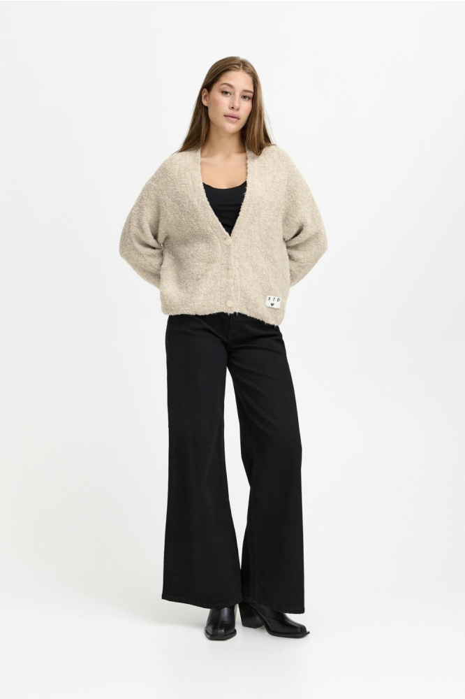 Ichi beige dames vest | Model