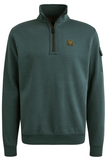 PME legend half zip collar interlock jersey Blauw