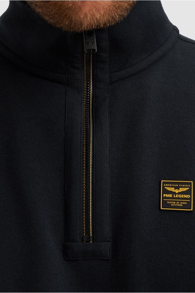 PME legend blauwe heren sweater | Close up
