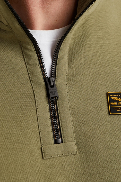 PME legend groene heren sweater | Close up
