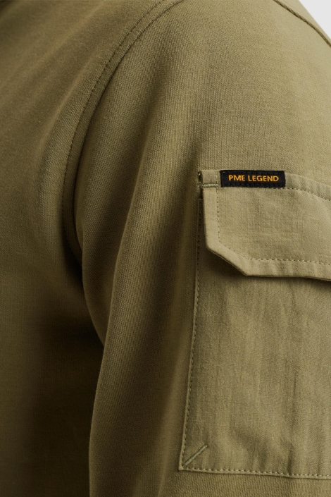 PME legend groene heren sweater | Close up