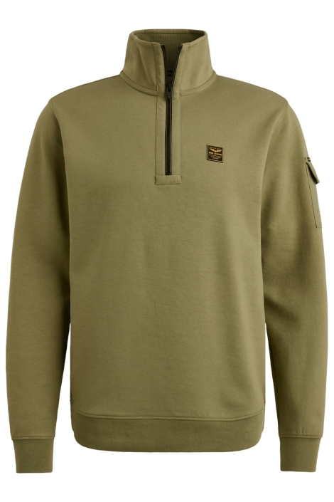 PME legend groene heren sweater | Vooraanzicht