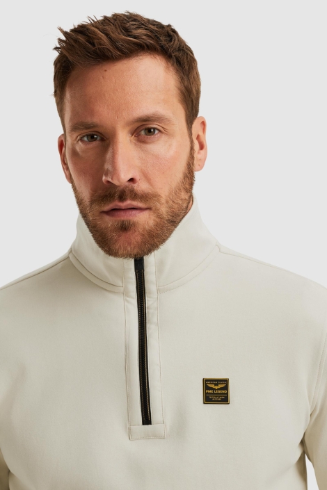 PME legend beige heren sweater | Close up
