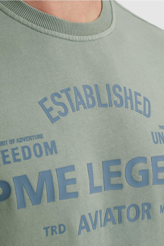 PME legend blauwe heren sweater | Close up