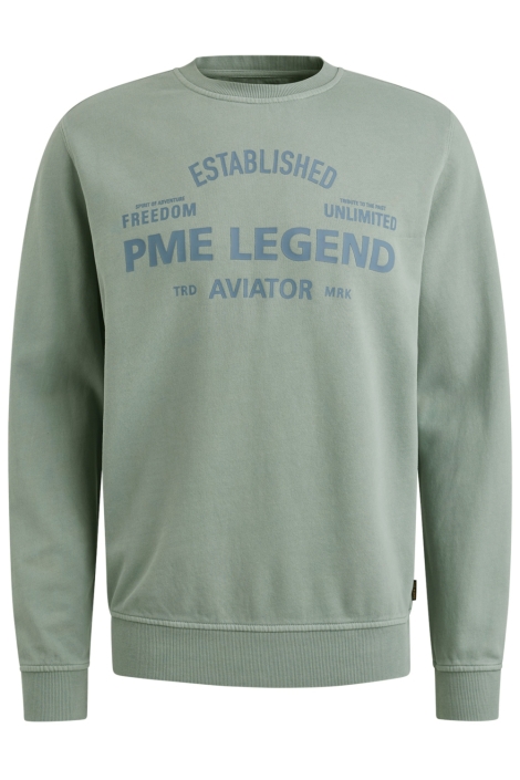 PME legend blauwe heren sweater | Vooraanzicht